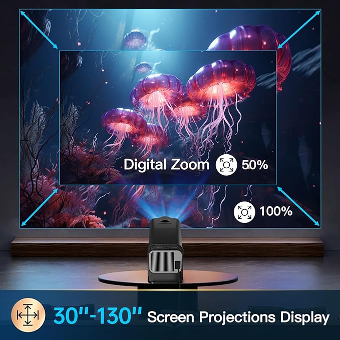 Smart mini square projector